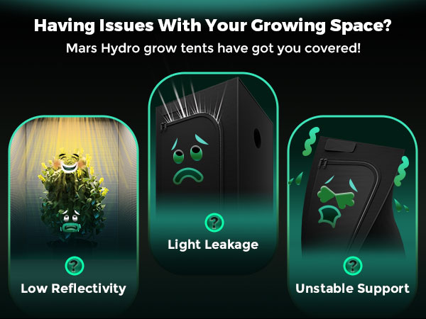2.mars hydro grow tent solves your issues with growing space
