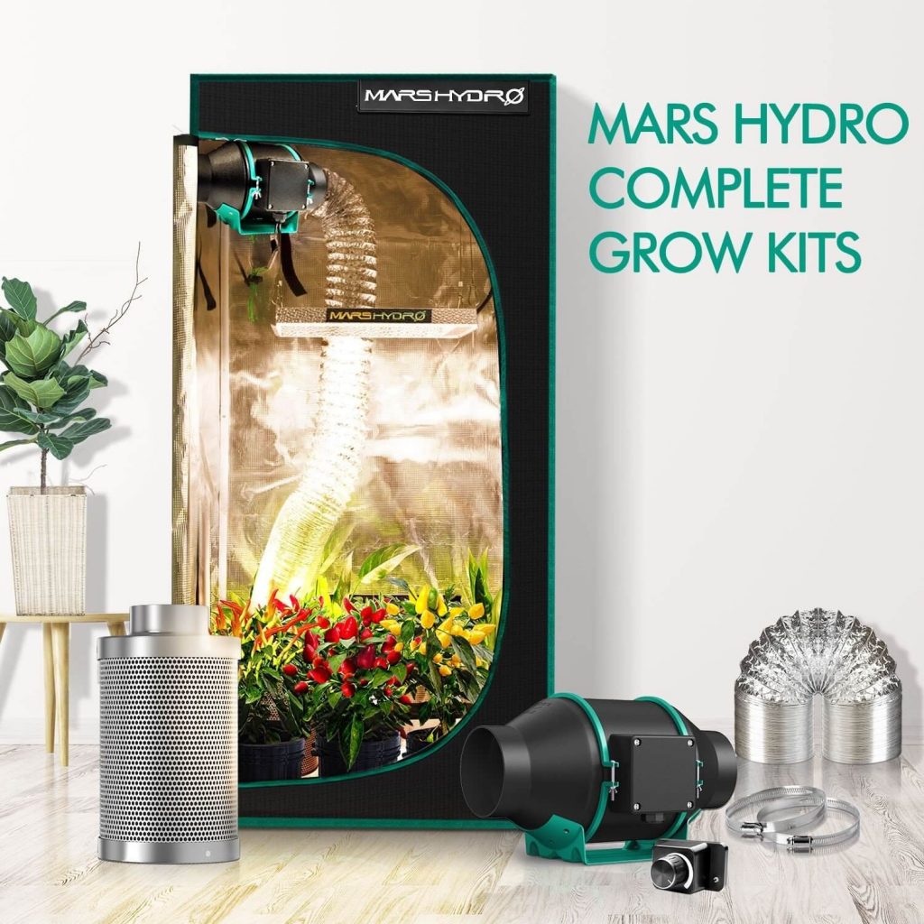 Mars Hydro Ts Led Grow Light X Cm Indoor Complete Grow Tent Kits