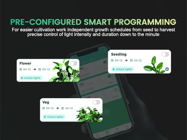 mars hydro fc-e led smart grow system pre-configured smart programming