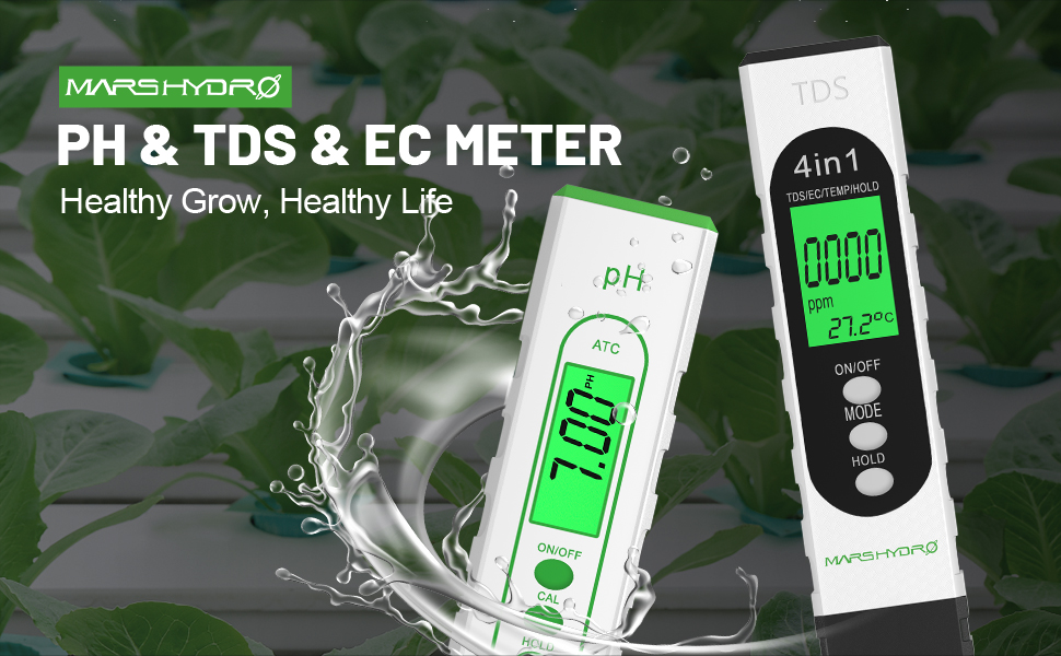 Mars Hydro pH and TDS meter combo
