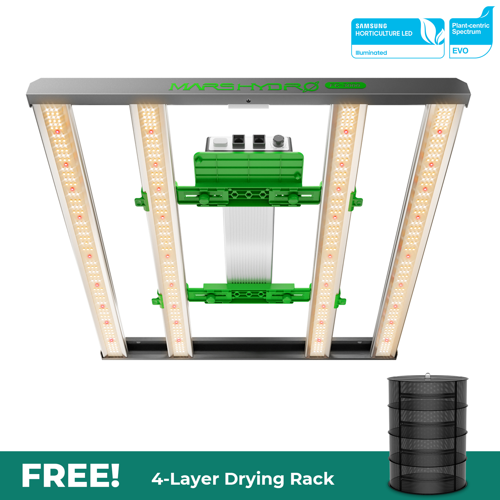 mars hydro led grow light FC-3000