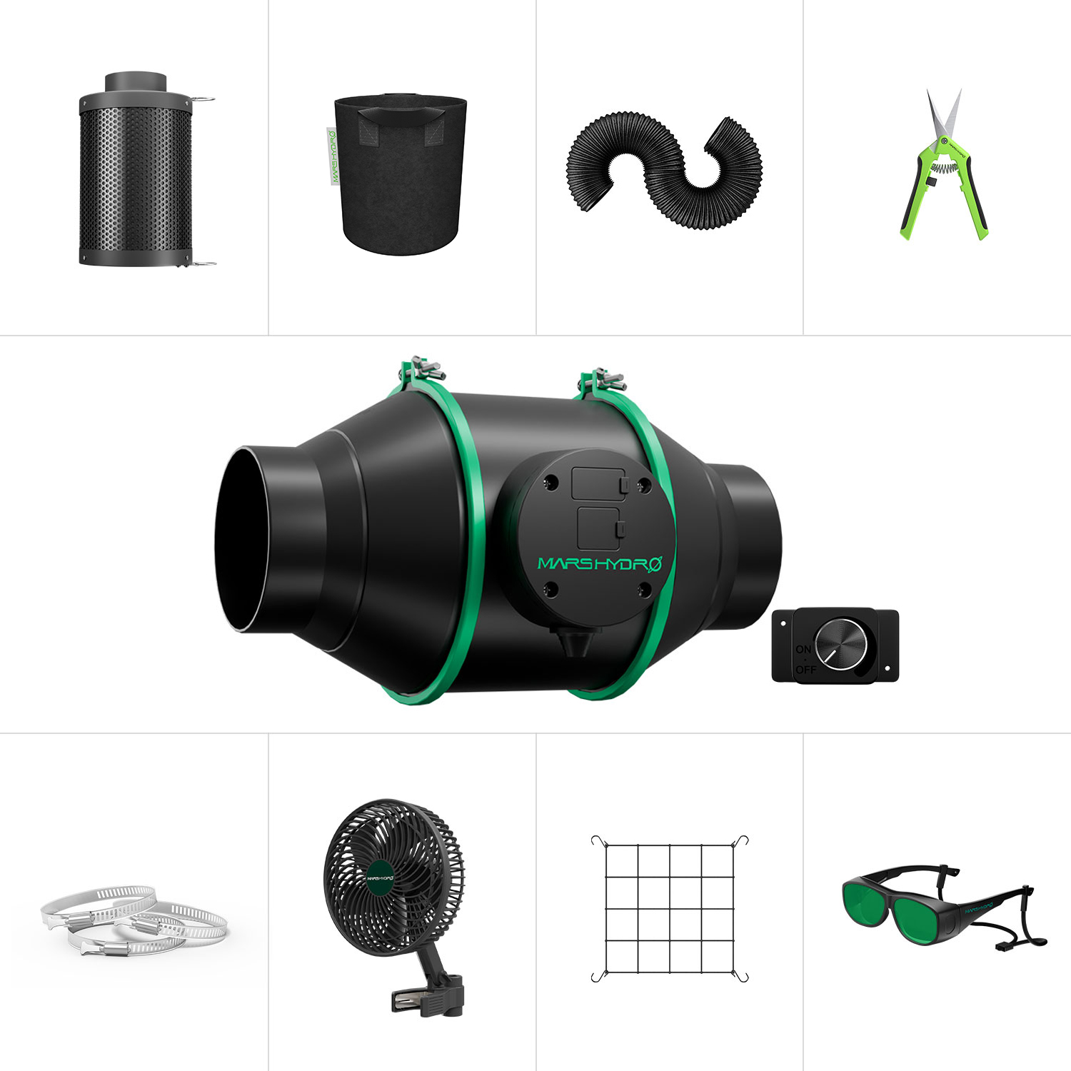 4 inch inline fan kits