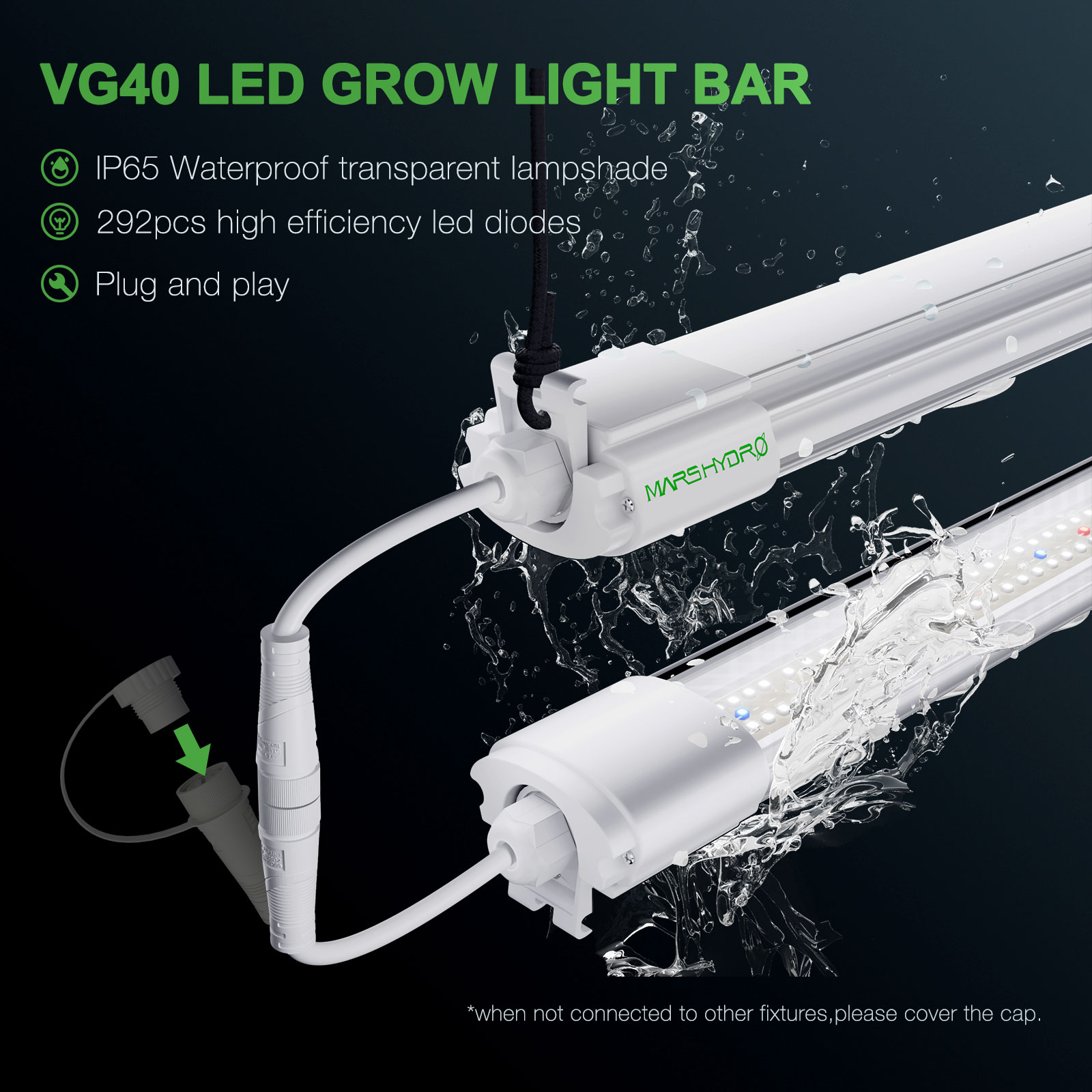 Mars Hydro Vg40 40w 2ft Led T5 Grow Light For Veg And Seedling