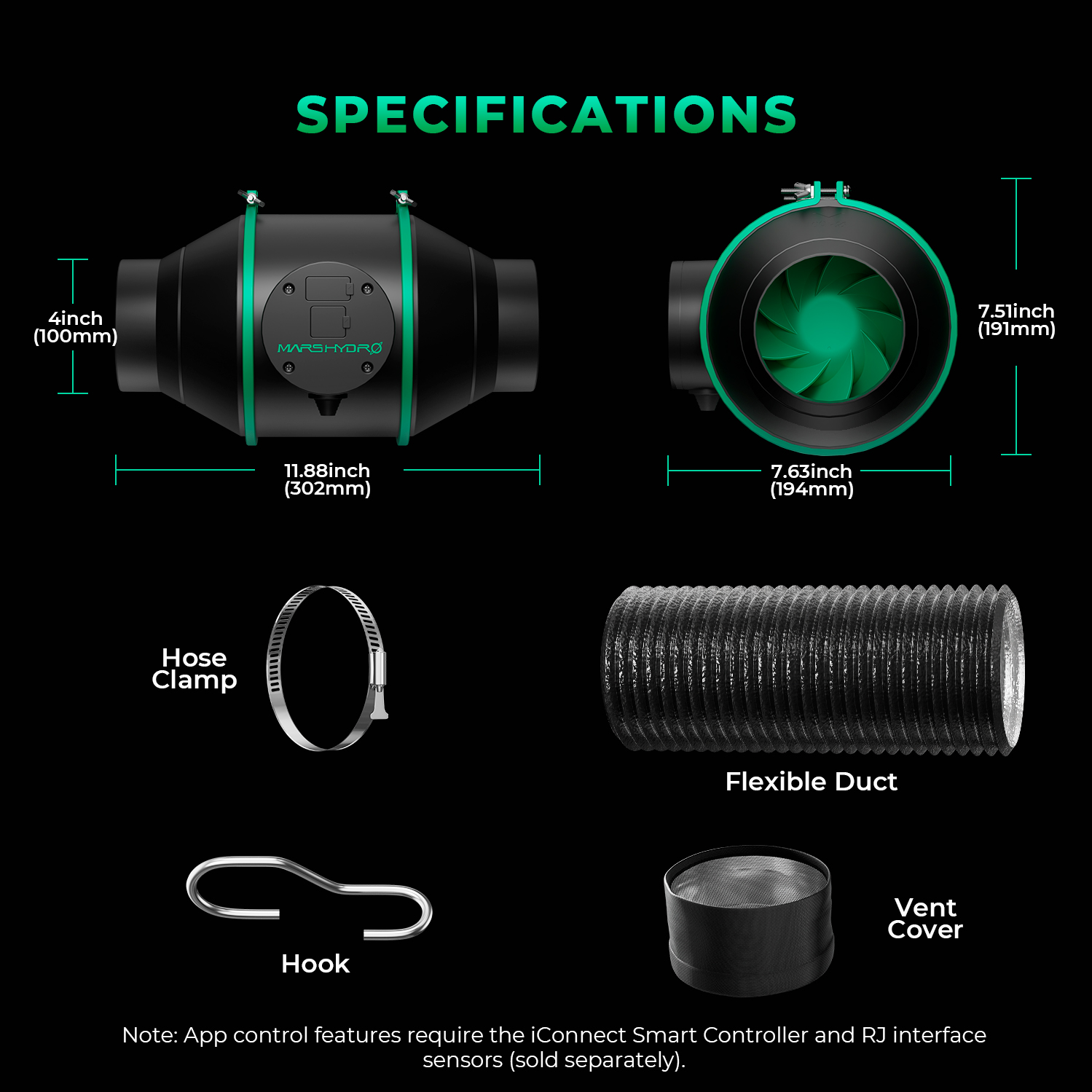 iFresh-4 inline fan kits package-4ifreshkit iFresh-4 inline fan kits package-4ifreshkit
