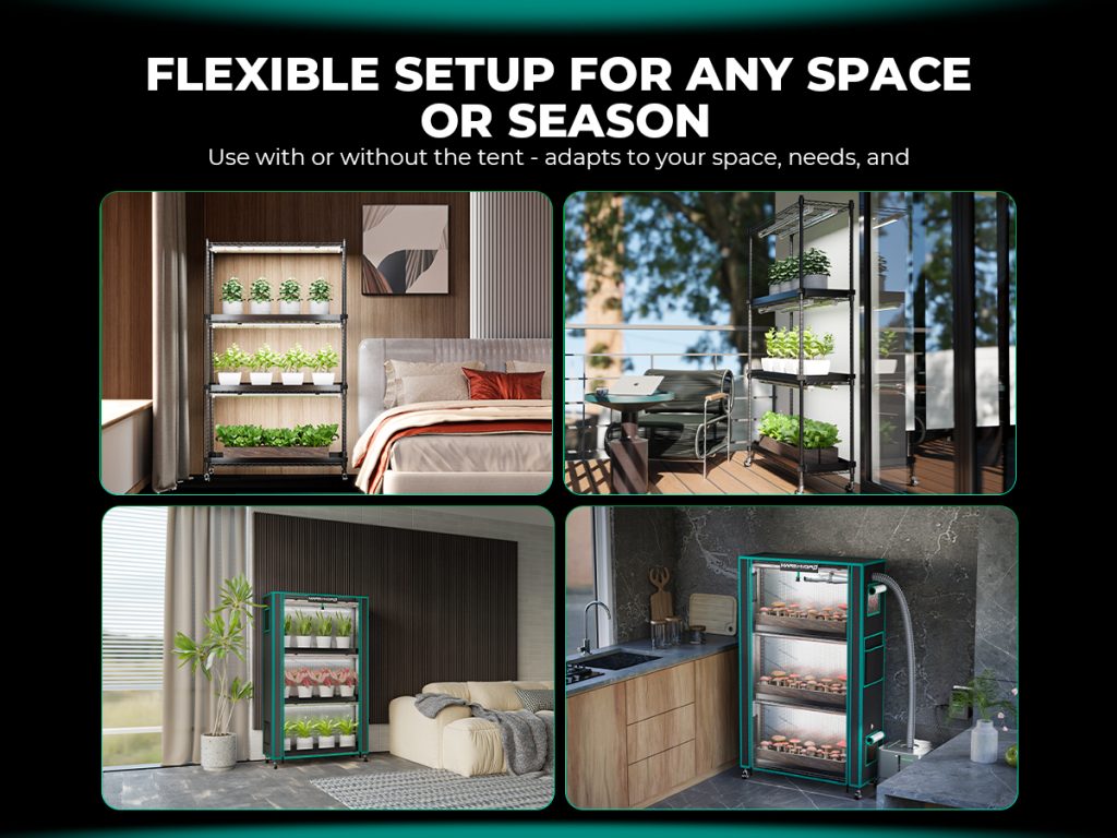 plant stand for flexible setup