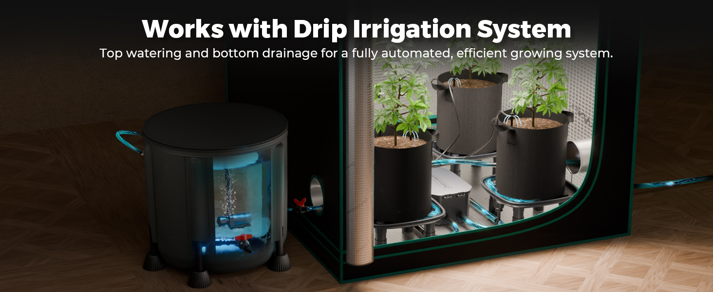 mars-hydro-auto-drainage system-work-with-drip-system-blue