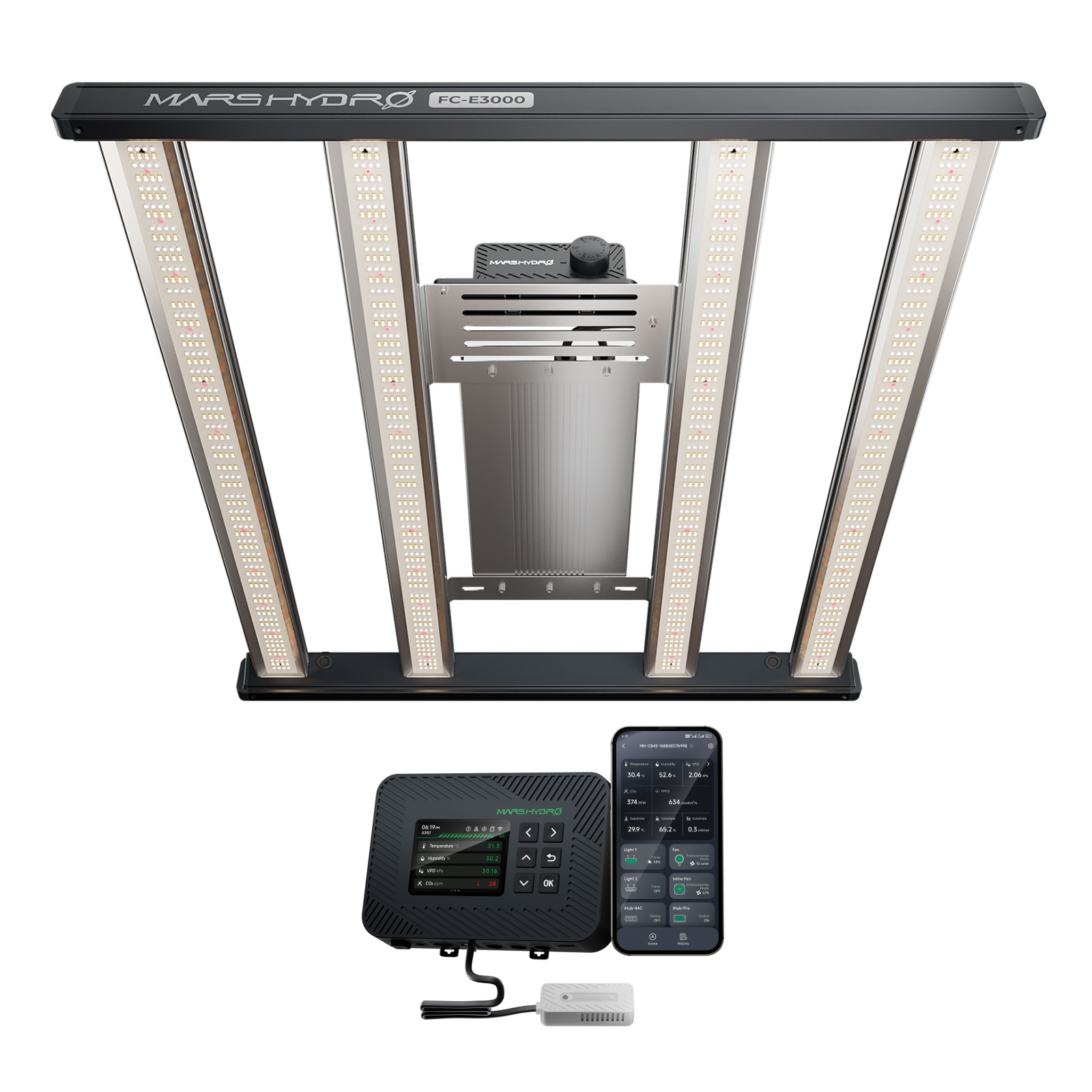 Mars Hydro FC-E3000 Led grow lights with Controller Mars Hydro FC-E3000 Led grow lights with Controller